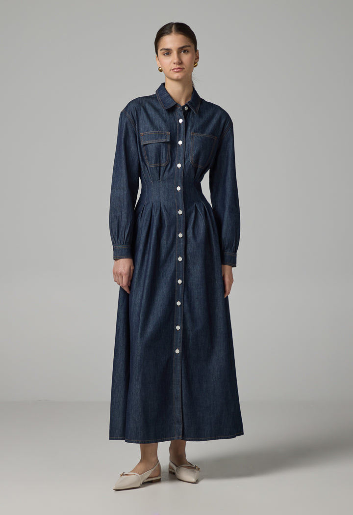 ワンピース soor ploom clementine dress light indigo Kids Soor Ploom Clementine Dress - Milk | Garmentory