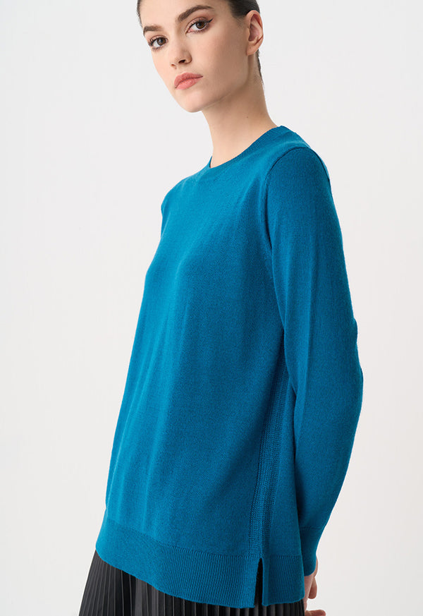 Choice Solid Long Sleeve Sweatshirt Teal