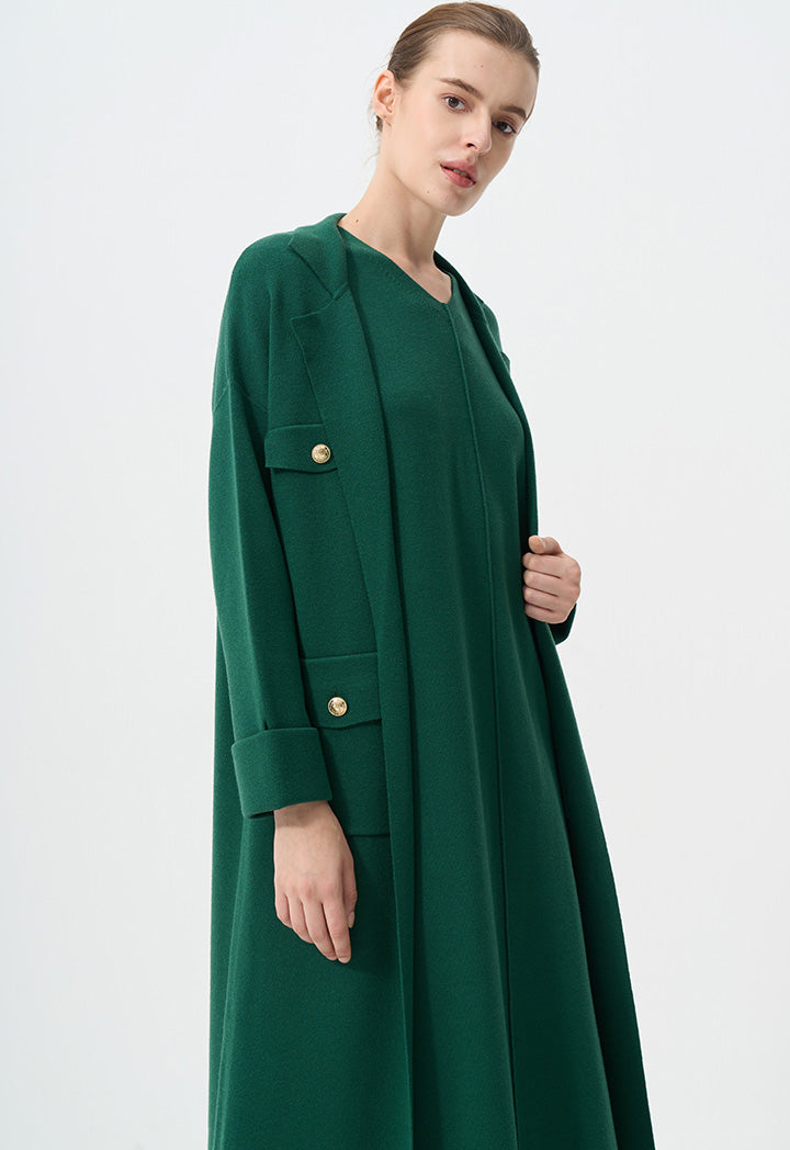 Choice Outerwear With Button Accessories Green