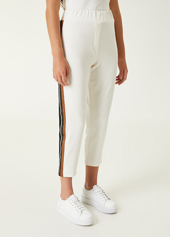 Beymen Club Striped Modal Sweatpants Off White