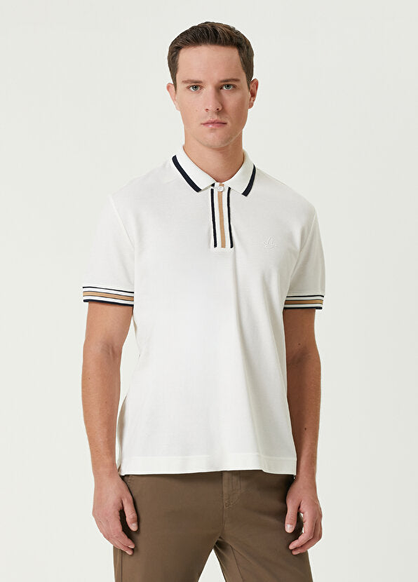 Beymen Club Comfort Fit Polo Neck T-Shirt White