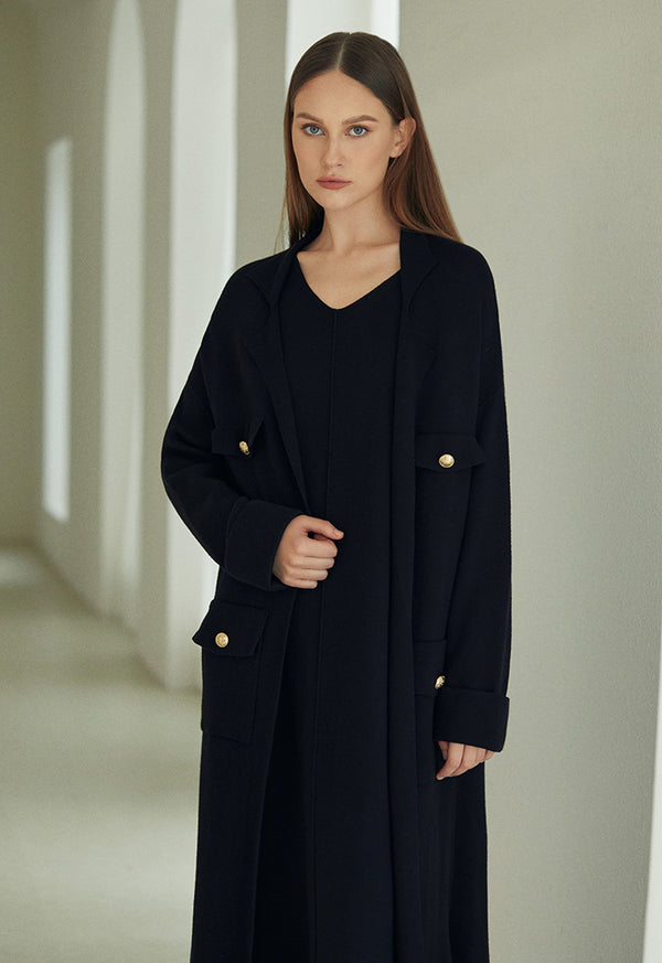 Choice Outerwear With Button Accessories Black