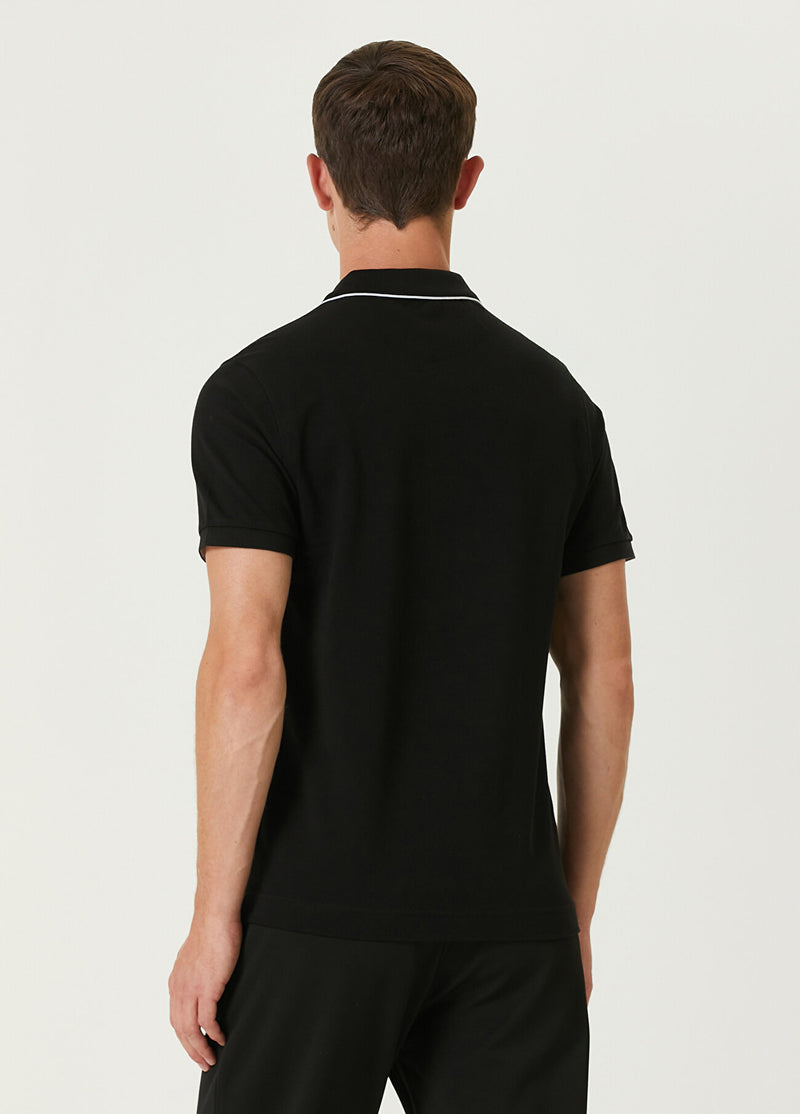 Beymen Club Men Slim Fit Polo Neck T-Shirt Black