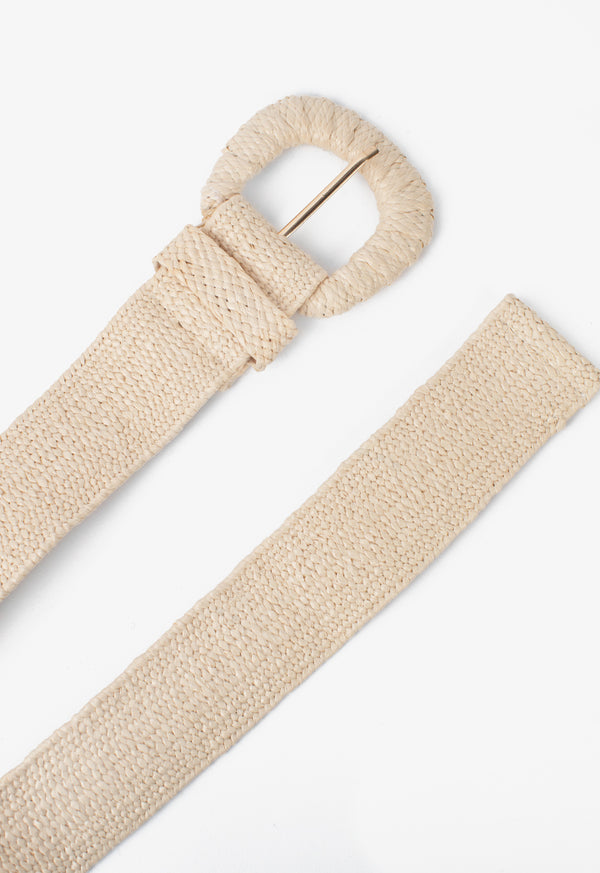 Choice Solid Braided Woven Belt Camel