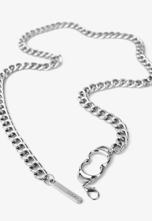 Choice Metallic Chains Belt Silver