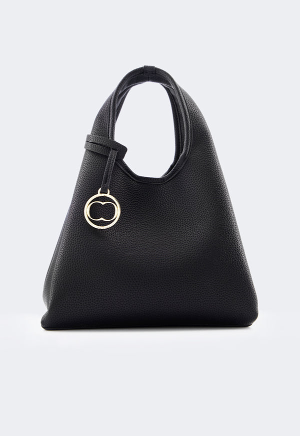 Choice Classic Solid Handbag Black