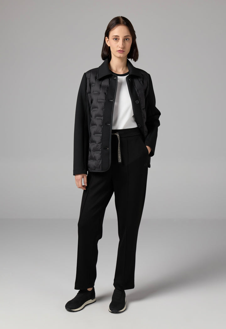 Choice Solid Elasticated Waistband Trousers Black