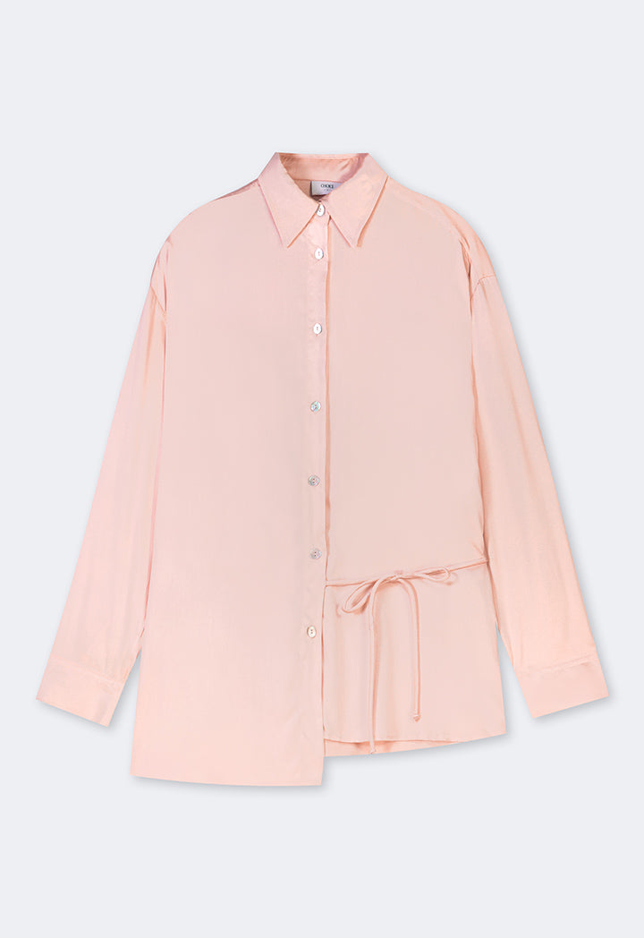 Choice Long Sleeve Basic Shirt Blush