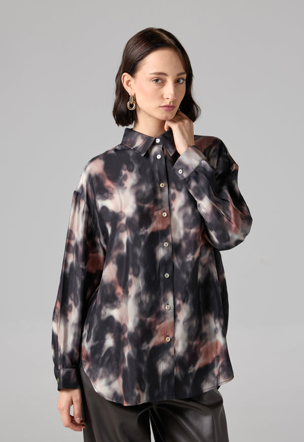 Choice Long Sleeve Printed Shirt Multi Color