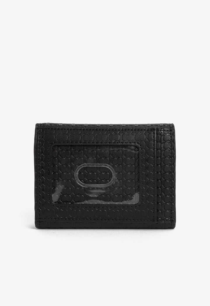 Choice Textured Monogram Wallet Black