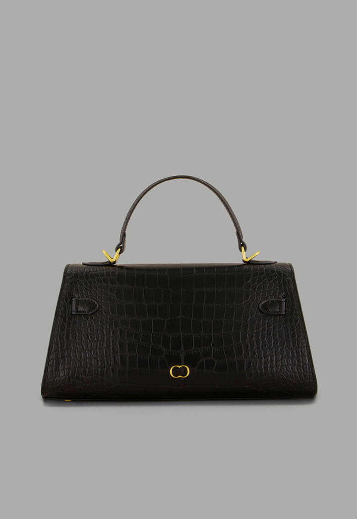 Choice Pu Leather Long Clutch Black