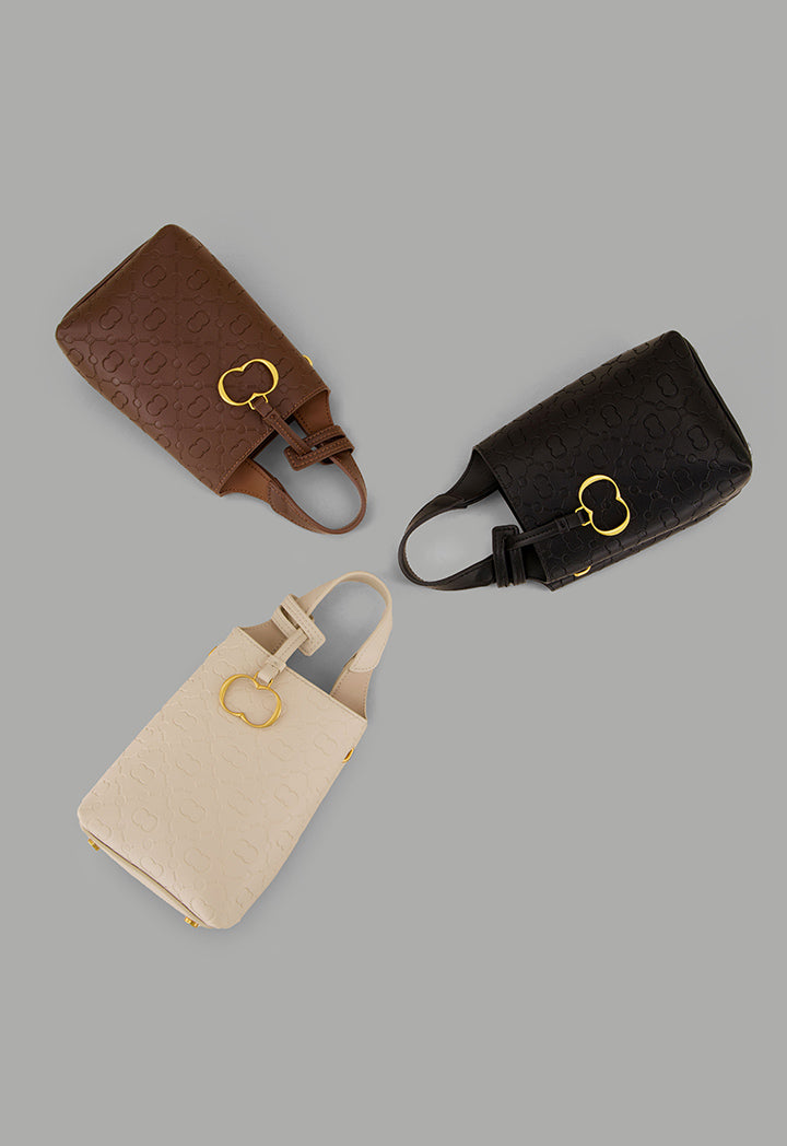 Choice Monogram Mini Shopping Bag Black