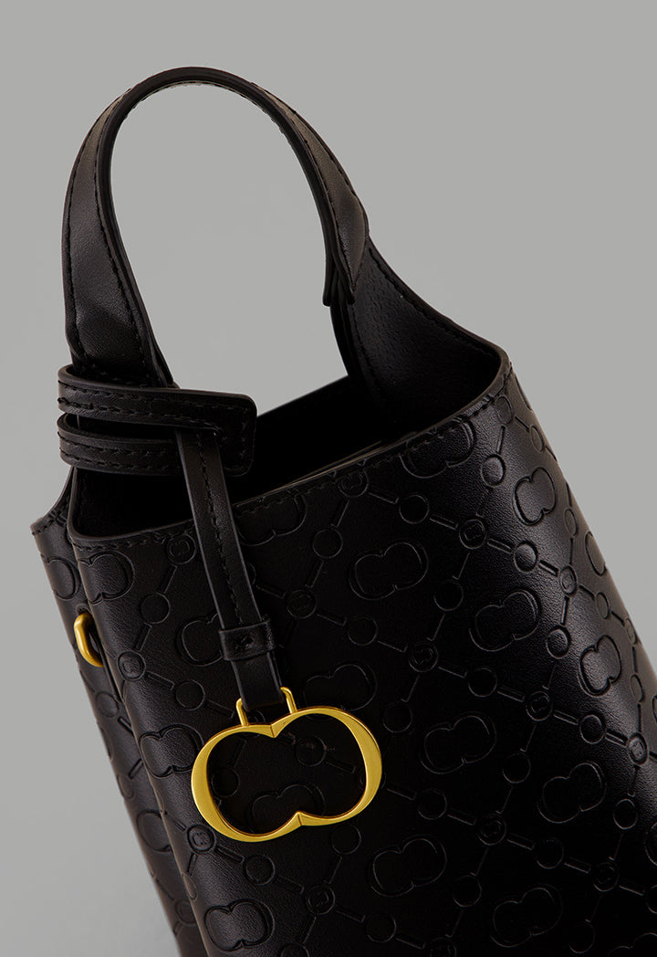 Choice Monogram Mini Shopping Bag Black