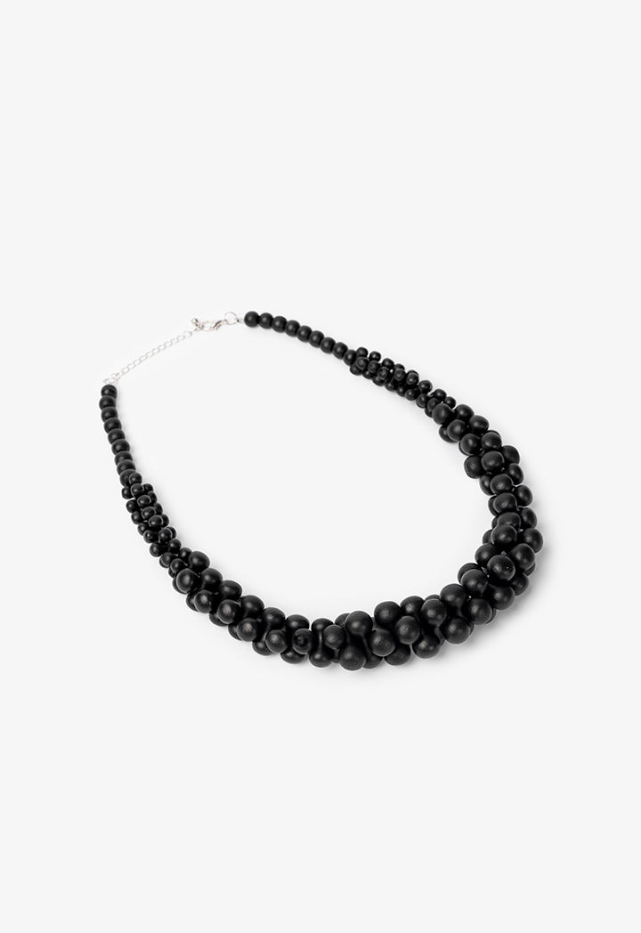 Choice Beads Detailed Necklace Black