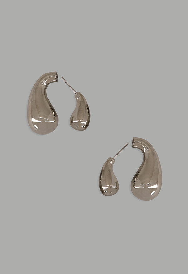 Choice Metallic Drop Earrings Silver