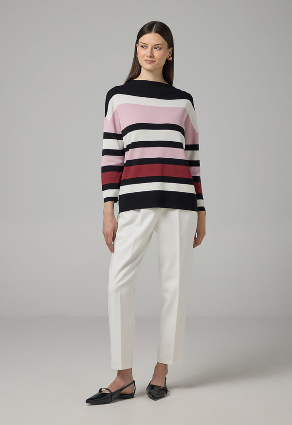 Choice Multicolored Knitted Blouse Multi Color