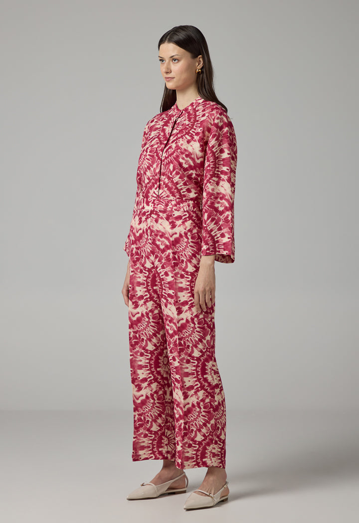 Choice Printed Elasticated Waist Trousers Multi Color