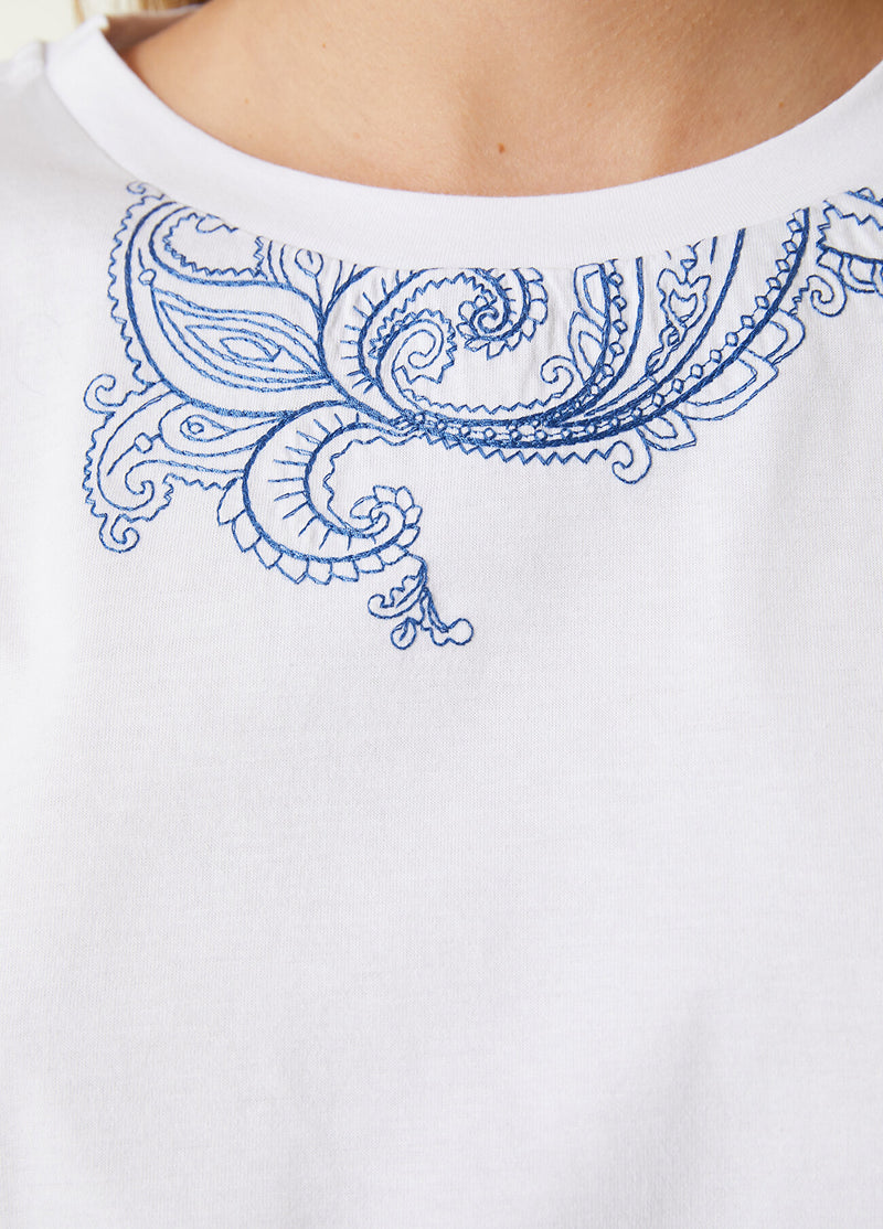 Beymen Club Printed Detail T-Shirt Off White