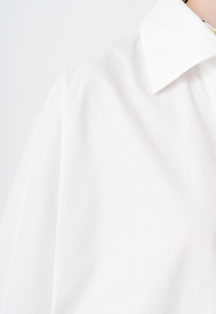 Choice Basic Three-Quarter Sleeves Blouse Off White