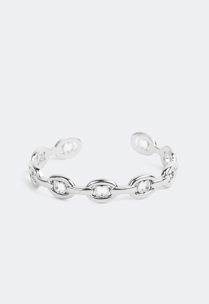 Choice Monogram Chain Bracelet Silver