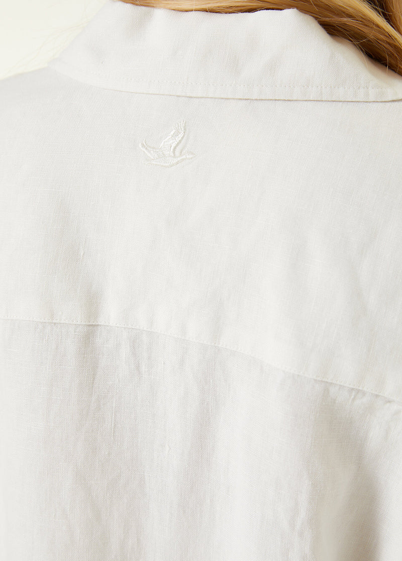 Beymen Club Oversize Linen Shirt Off White