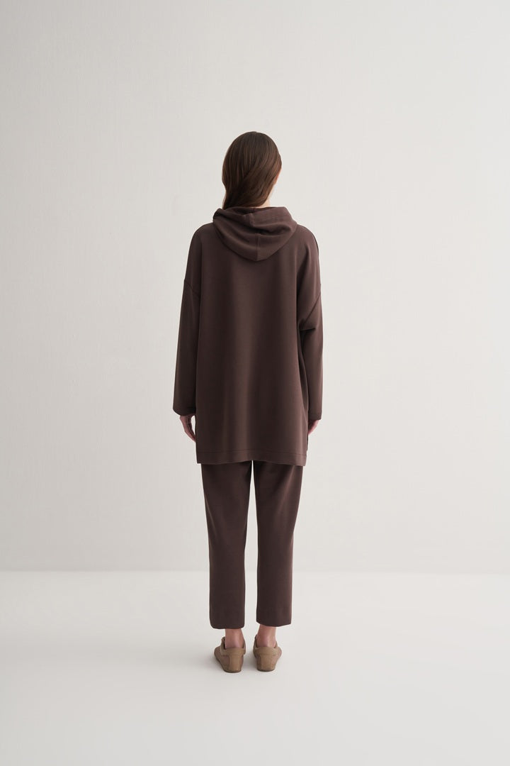 Kk Design Modal Sweatshirt Brown
