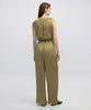 Ipekyol Pleated Jumpsuit With Metal Buckles Green