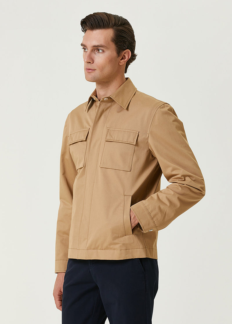 Beymen Club Snap Closure Jacket Camel