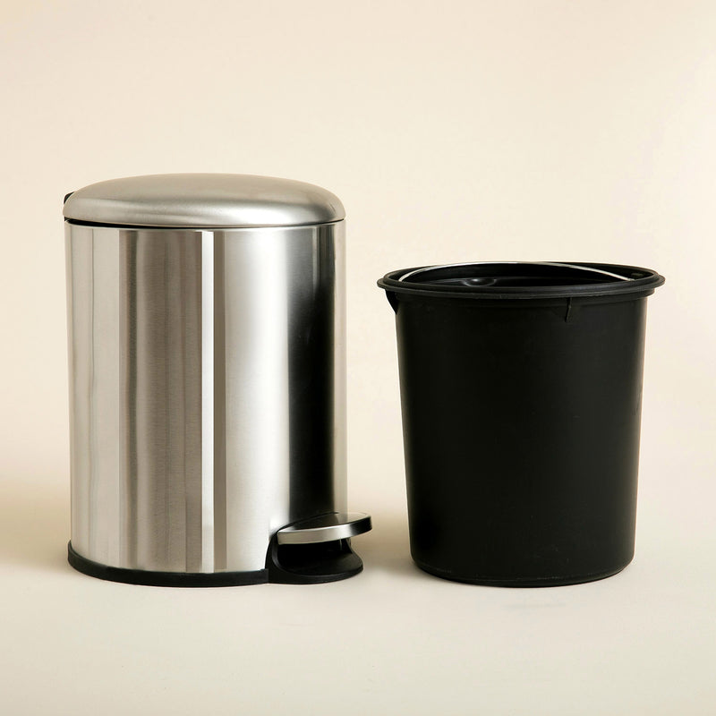Chakra Belgi Waste Bin 5 Lt Silver
