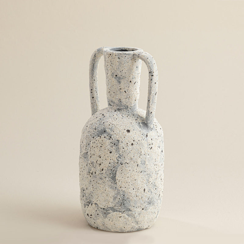 Chakra Urart Vase L White-Grey