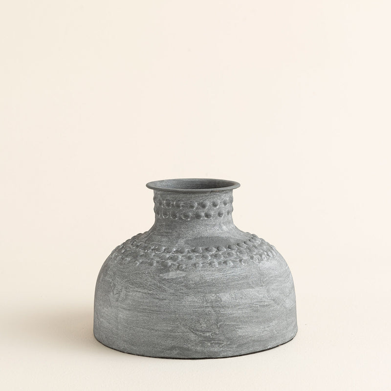 Chakra Hanner Vase L Grey