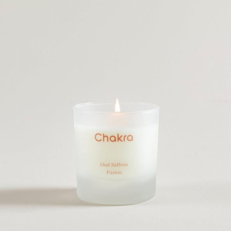 Chakra Scented Candle 200 G - Oud Saffron Fusion Oud
