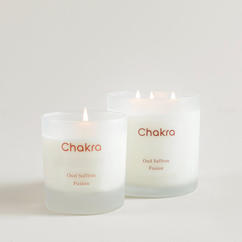 Chakra Scented Candle 200 G - Oud Saffron Fusion Oud