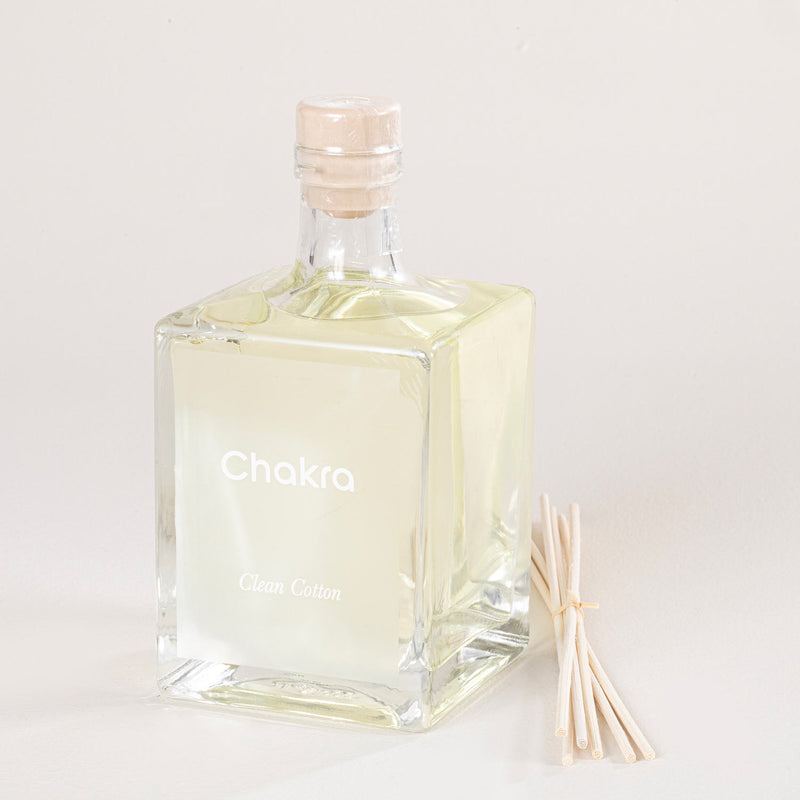 Chakra Reed Diffuser 500 Ml Clean Cotton