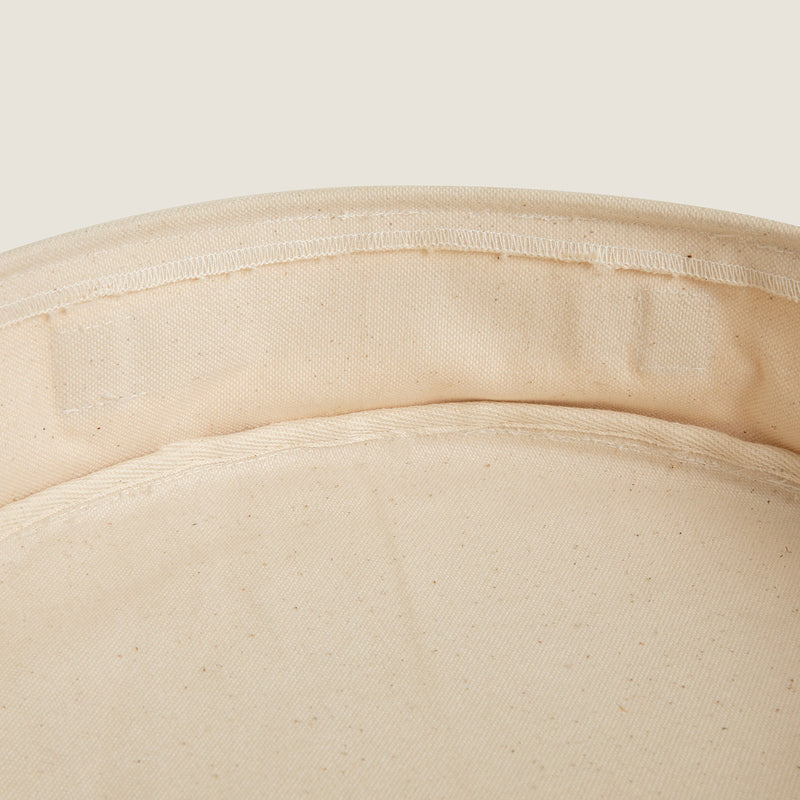 Chakra Ribali Canvas Round Organizer  33X8 Cm Natural