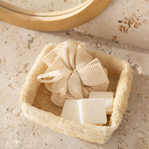 Chakra Pouf Shower Lift Small Natural