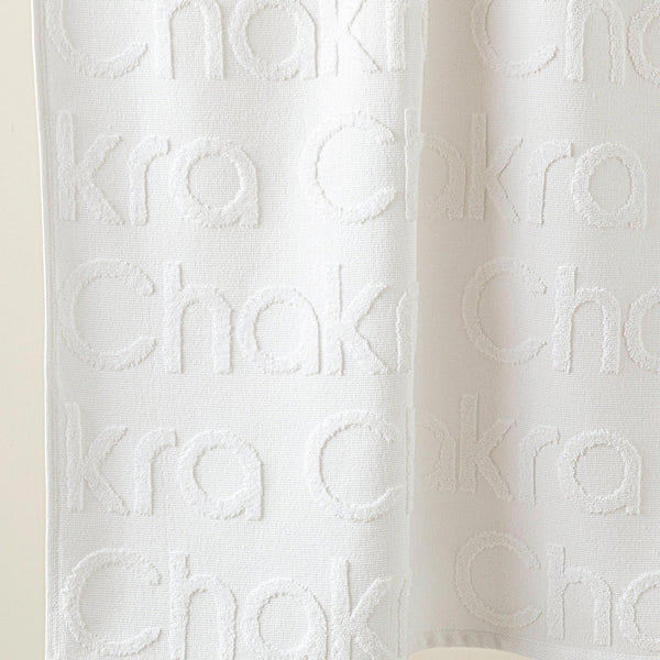 Chakra Chakra Logo Beach Towel 85X150 Cm White