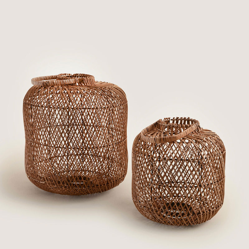 Chakra Cu Chi Rattan Lantern 32 Cm Natural
