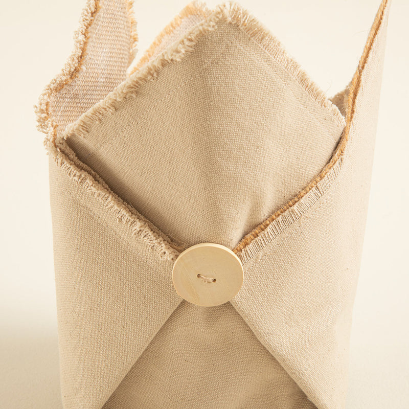 Chakra Button Pot Cover 15 Cm Natural