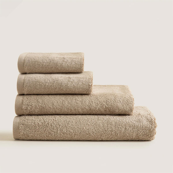Chakra Solid Towel 50X90 Cm Dark Beige