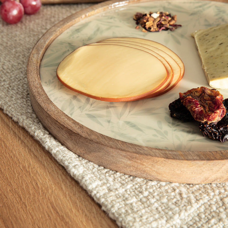 Chakra Lorenza Serving Plate 25 Cm Beige