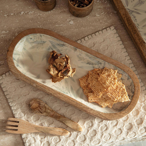 Chakra Lorenza Serving Plate 36X16,5 Cm Beige
