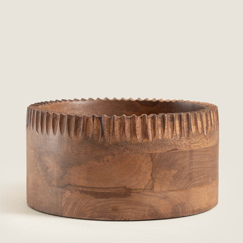 Chakra Simple Nature Decorative Bowl 20 Cm Natural