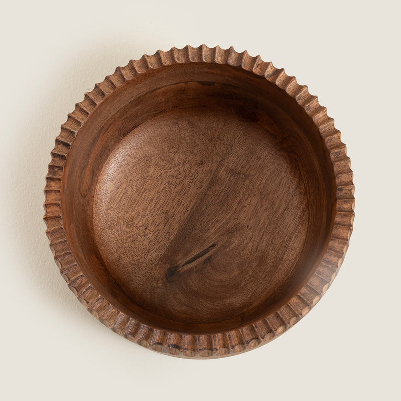 Chakra Simple Nature Decorative Bowl 20 Cm Natural