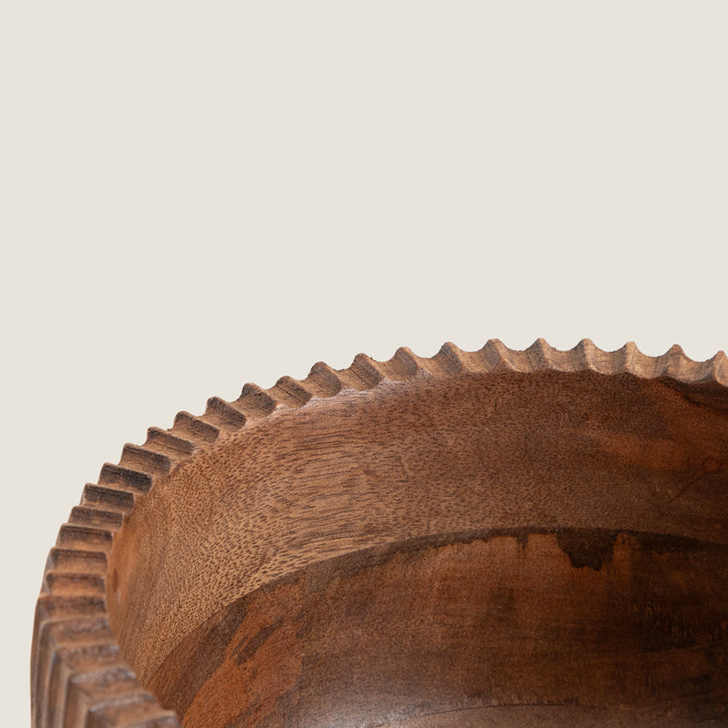 Chakra Simple Nature Decorative Bowl 20 Cm Natural