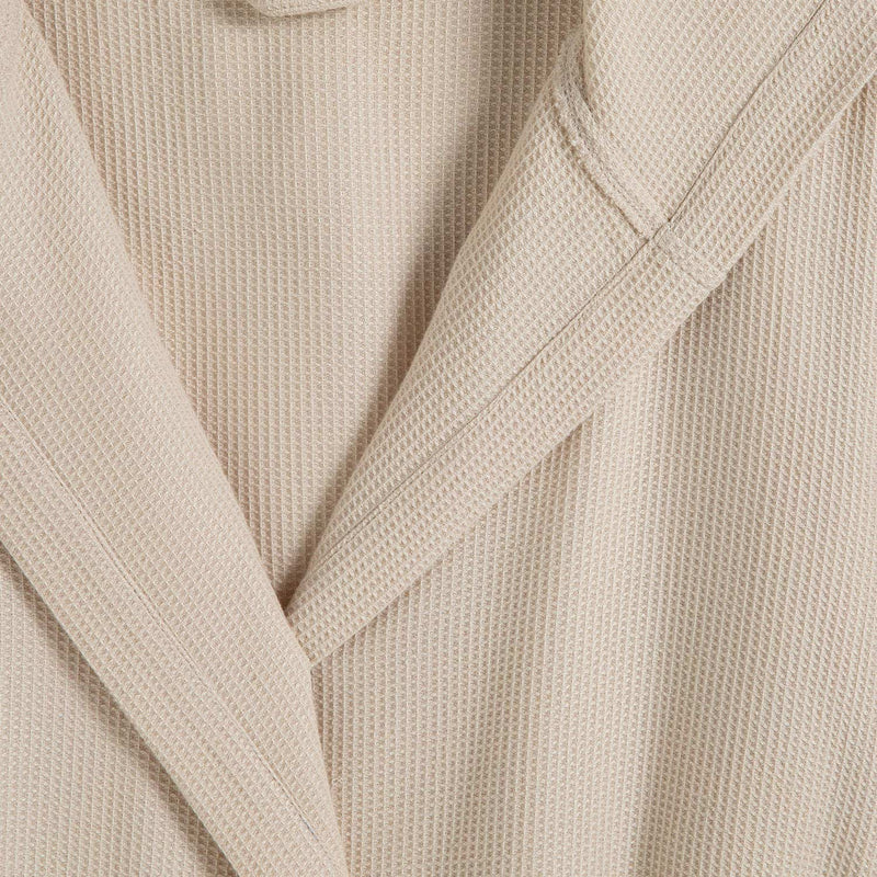 Chakra Little Basic Hoodie Boy Bathrobe Beige