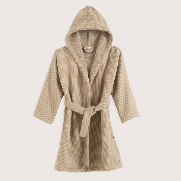 Chakra Little Basic Boy Bathrobe Khaki