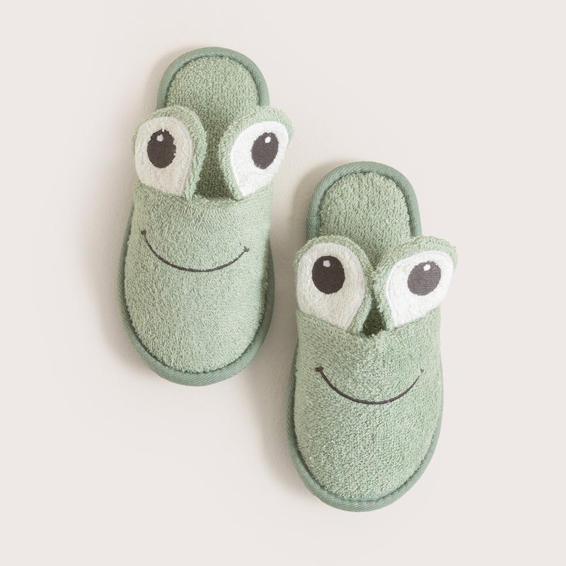 Chakra Frog Slipper Green