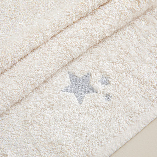 Chakra Littlestar Star Hand Towel Ecru