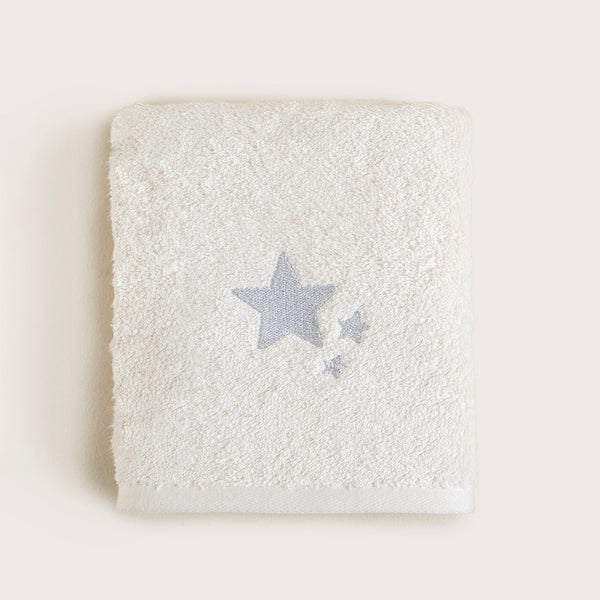 Chakra Littlestar Star Bath Towel Ecru